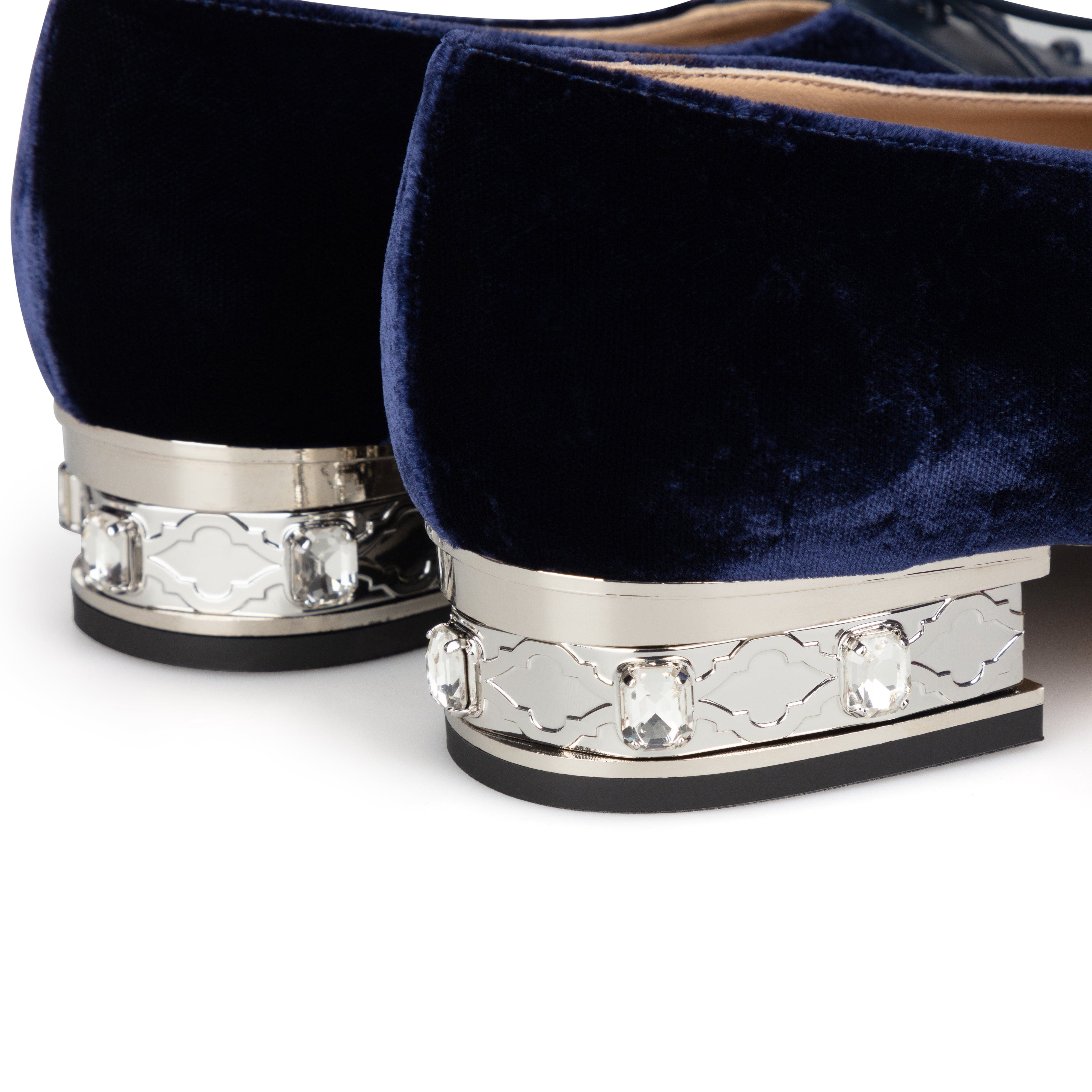 AIMEE ANN LOU Mayumi Lace-up in Velvet, Alternate, color, 