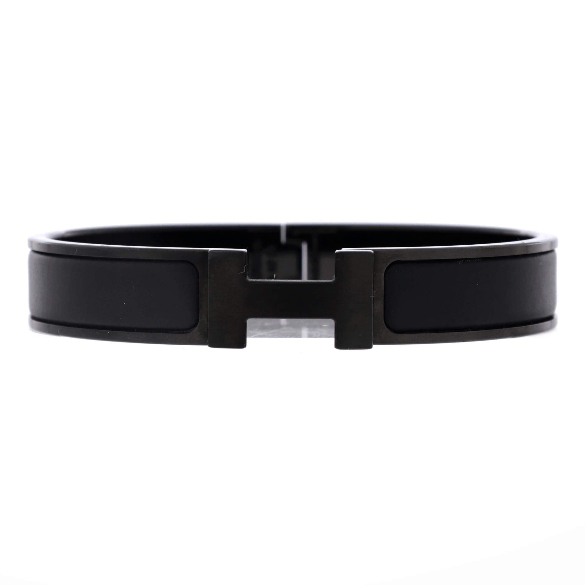 So Black Clic HH Bracelet Enamel Narrow, Main, color, Black