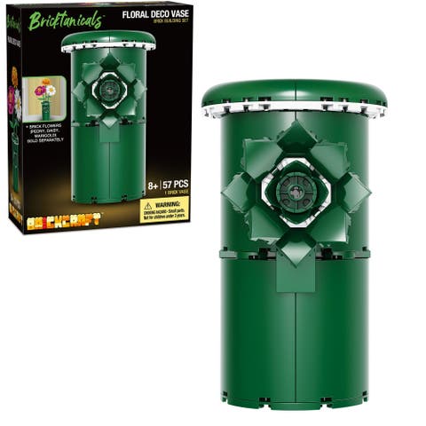 Bricktanicals Floral Deco Vase Building Set