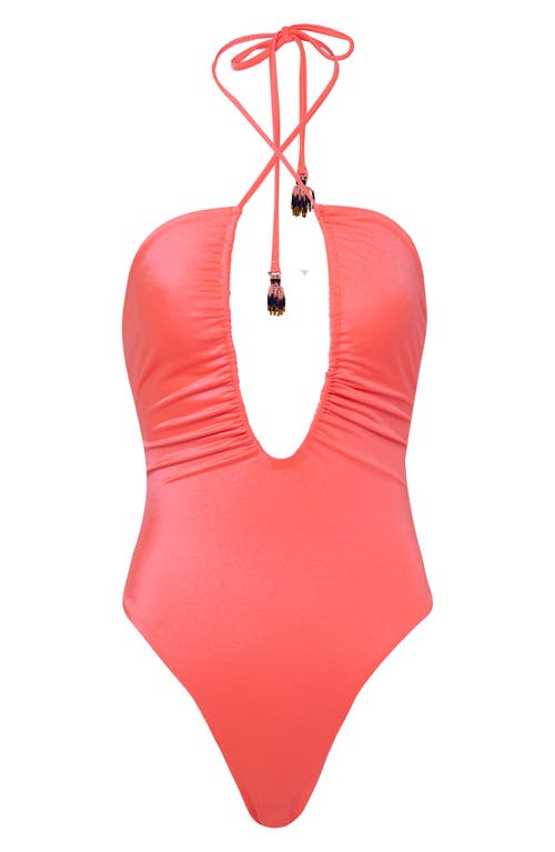 Maaji Cerise Royal Cutout One-piece Swimsuit In Bright Pink