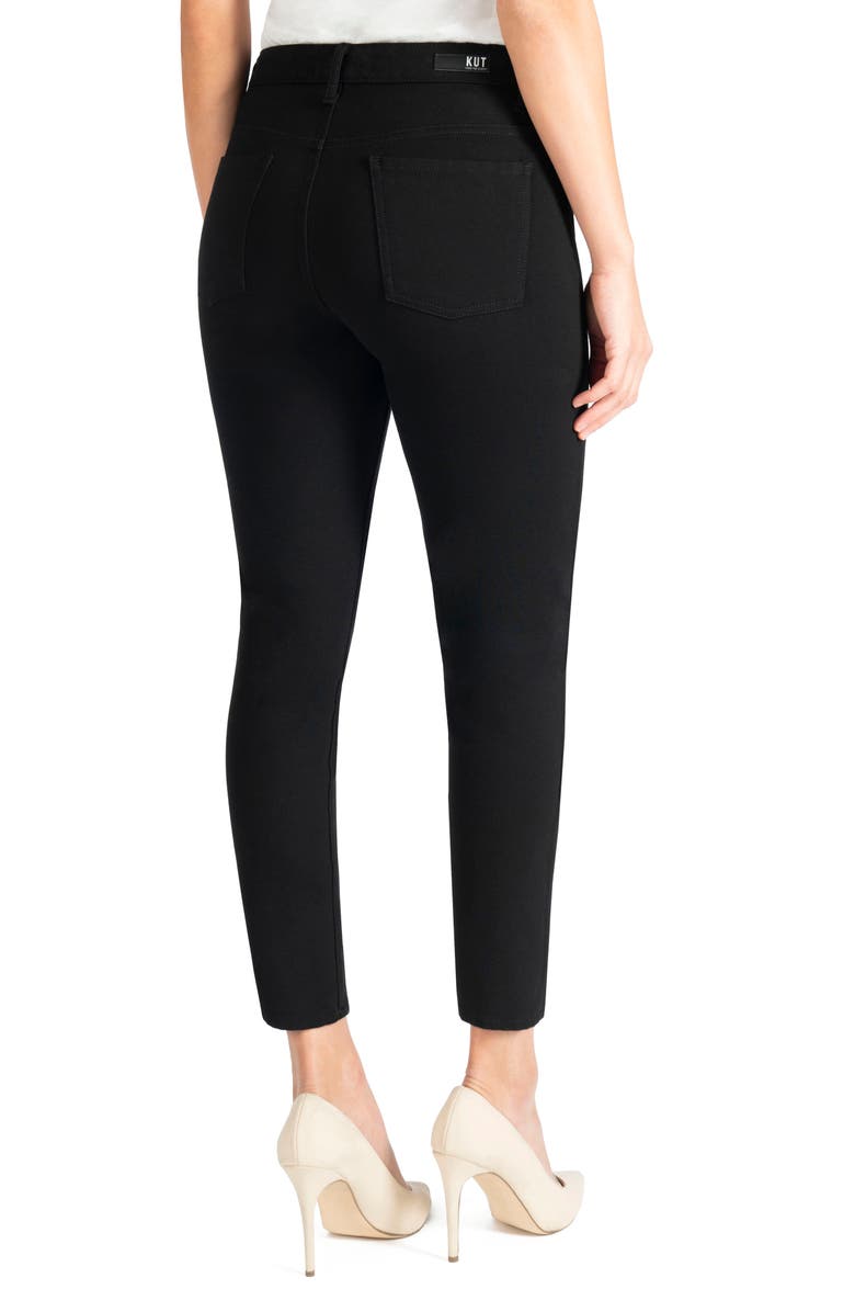 KUT from the Kloth Donna High Waist Ponte Ankle Skinny Pants, Alternate, color, 