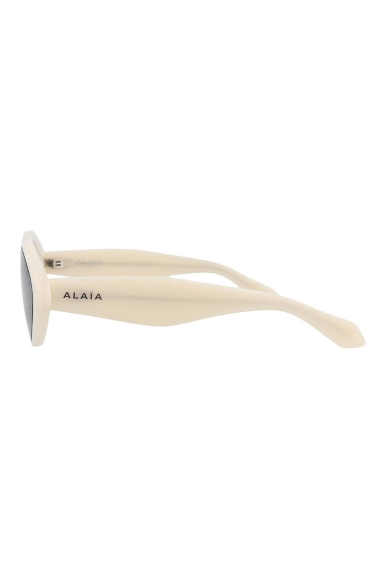 56mm Cat Eye Sunglasses, Alternate, color, WHITE WHITE GREY