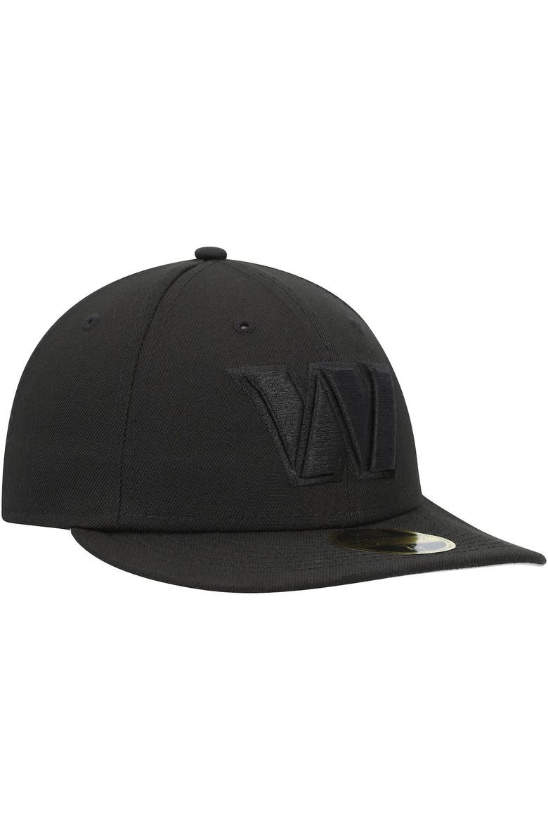 New Era Men's New Era Washington Commanders Black on Black II Low Profile 59FIFTY Fitted Hat, Alternate, color, 