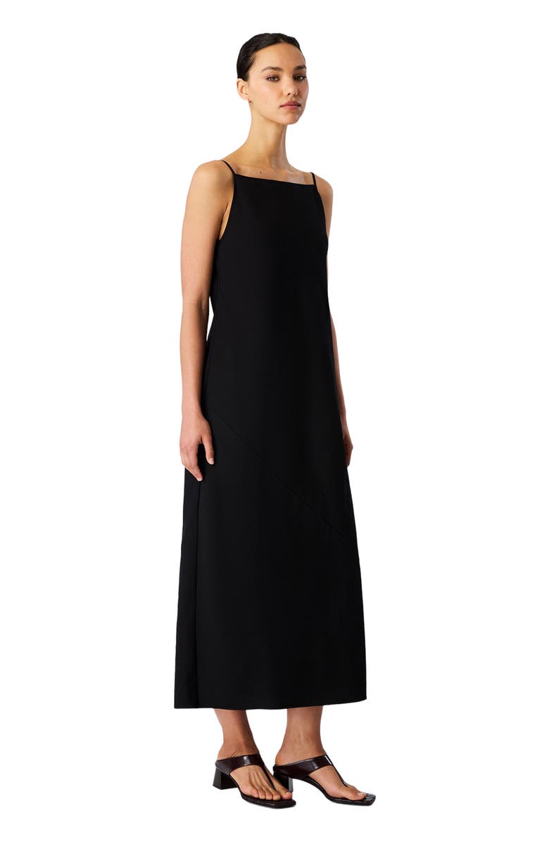 Another Tomorrow Square Neck Slip Dress, Alternate, color, 