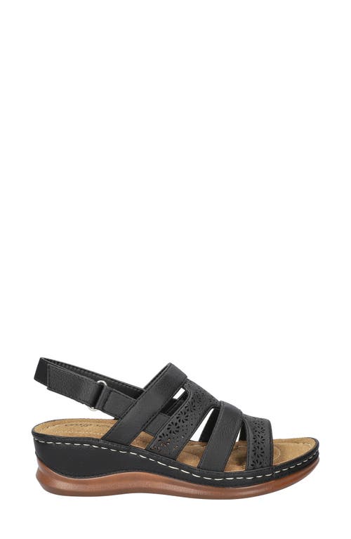 EASY STREET EASY STREET ALEXI SLINGBACK PLATFORM WEDGE SANDAL 