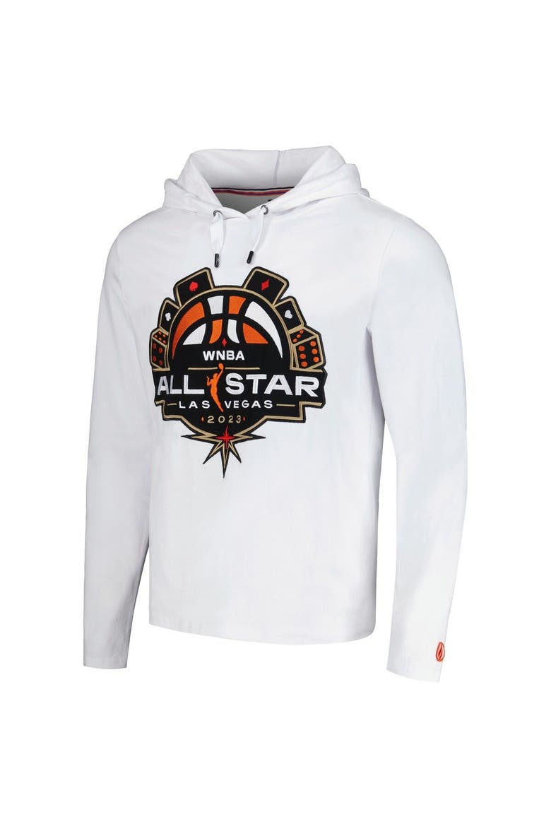 Unisex FISLL  White 2023 WNBA All-Star Game Applique Long Sleeve Hoodie T-Shirt, Alternate, color, White