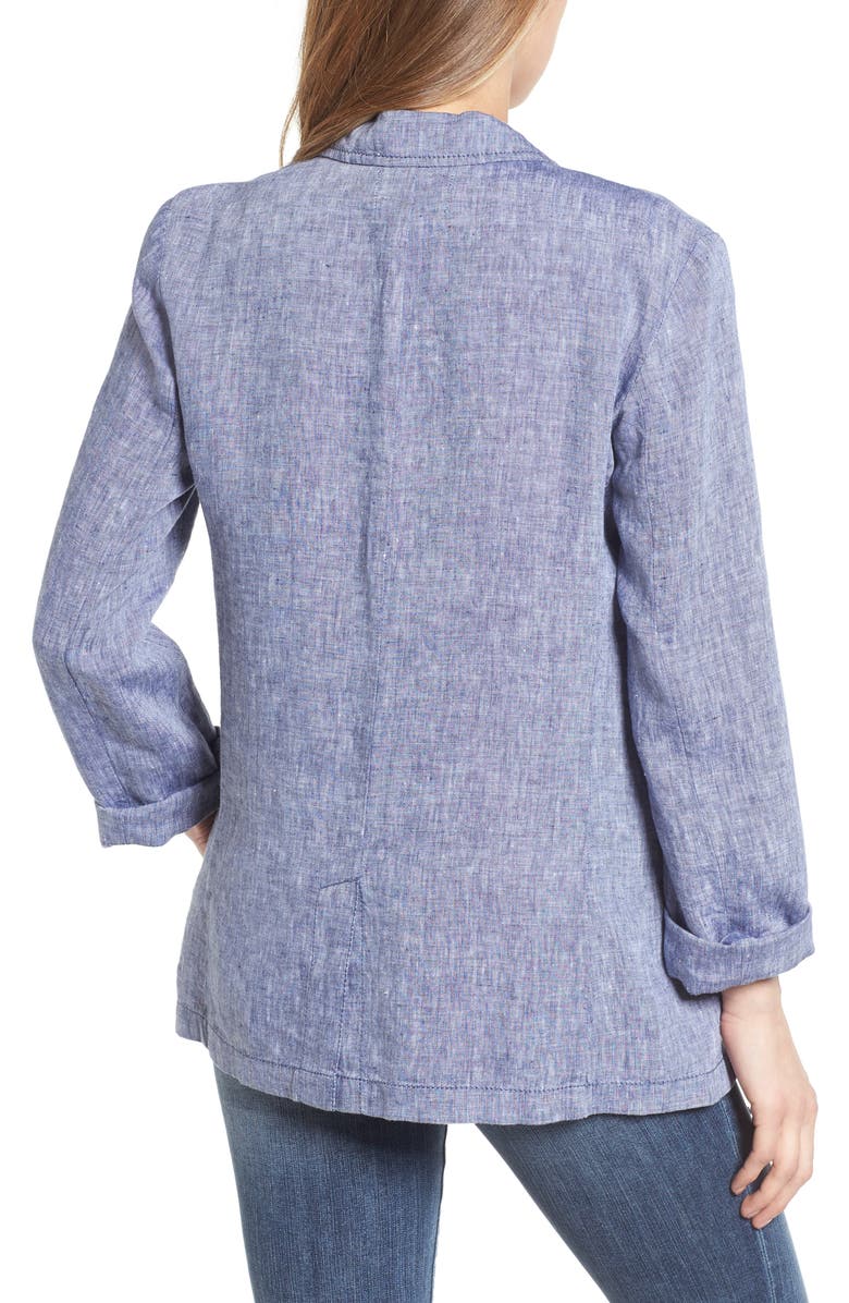 Caslon<sup>®</sup> Linen Boyfriend Blazer, Alternate, color, 