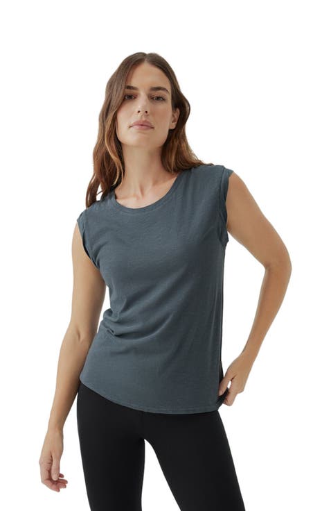Organic Cotton Featherweight Slub Muscle Tee