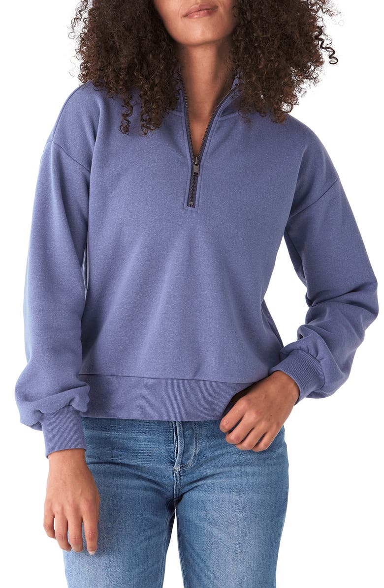Threads 4 Thought Constance Triblend Half Zip Pullover Sweatshirt, Main, color,