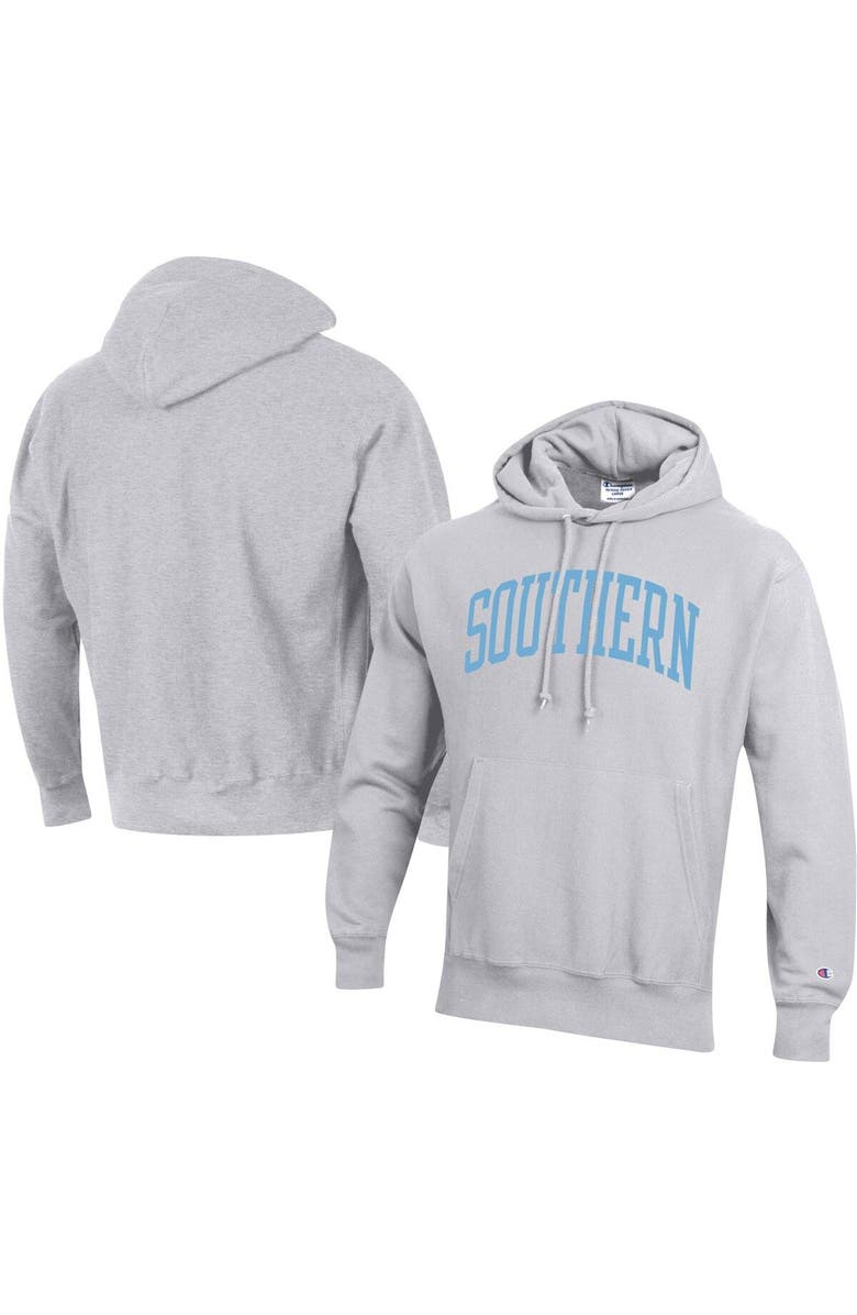Champion Men's Champion Gray Southern University Jaguars Tall Arch Pullover Hoodie, Main, color,