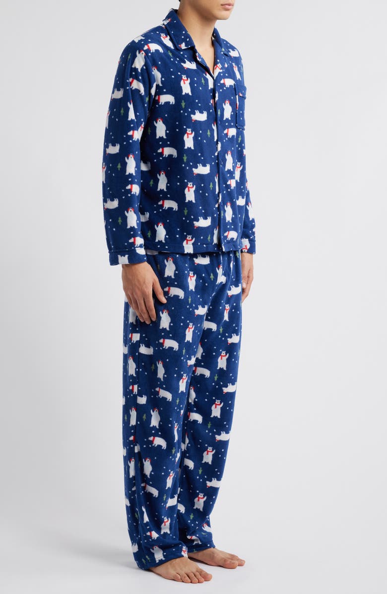 SLEEPHERO Polar Bear Fleece Pajamas, Alternate, color, Warm Polar Bear