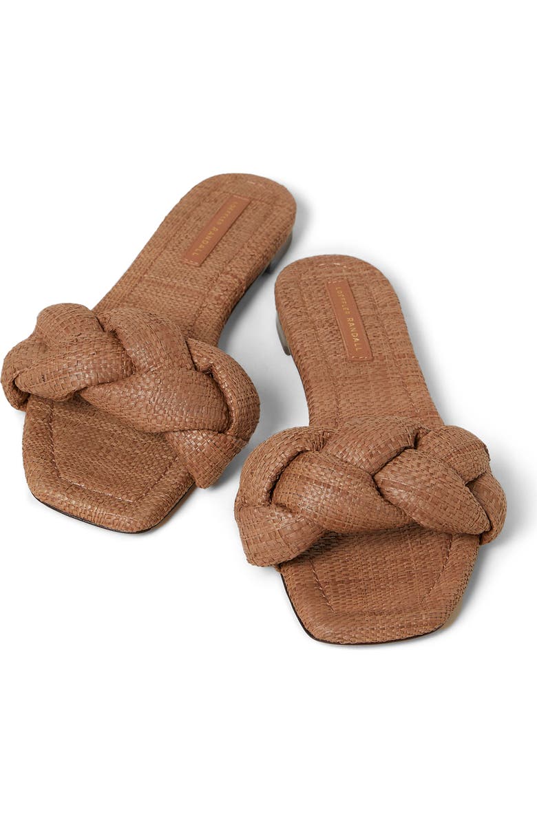Loeffler Randall <p>Joanna Braided Slide Sandal (Women) </p>, Alternate, color, Brown
