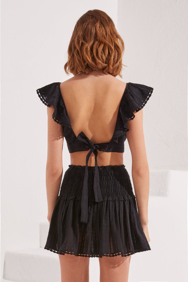 Muscha Mini Skirt, Alternate, color, Black