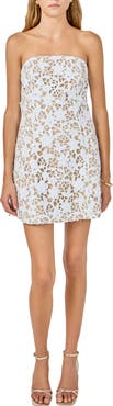 Endless Rose Floral Lace Strapless Minidress