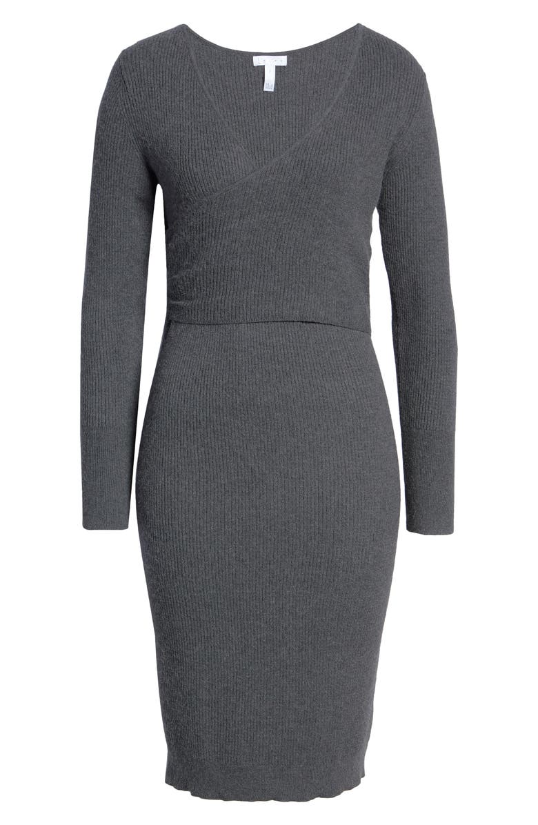 leith knit dress Sweater Dress Leith Grey Dress Sweater Dress Nordstrom Leith Long Sleeve  Dress NEW Leith