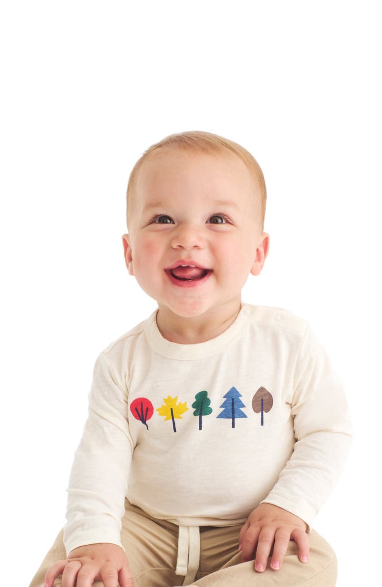 Primary Baby Long Sleeve Foliage Tee, Alternate, color, 
