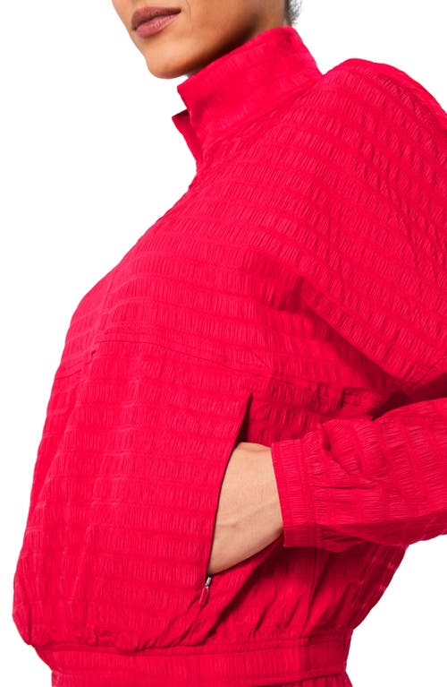 Spanx ® Active Run Water Resistant Half-zip Jacket In Red