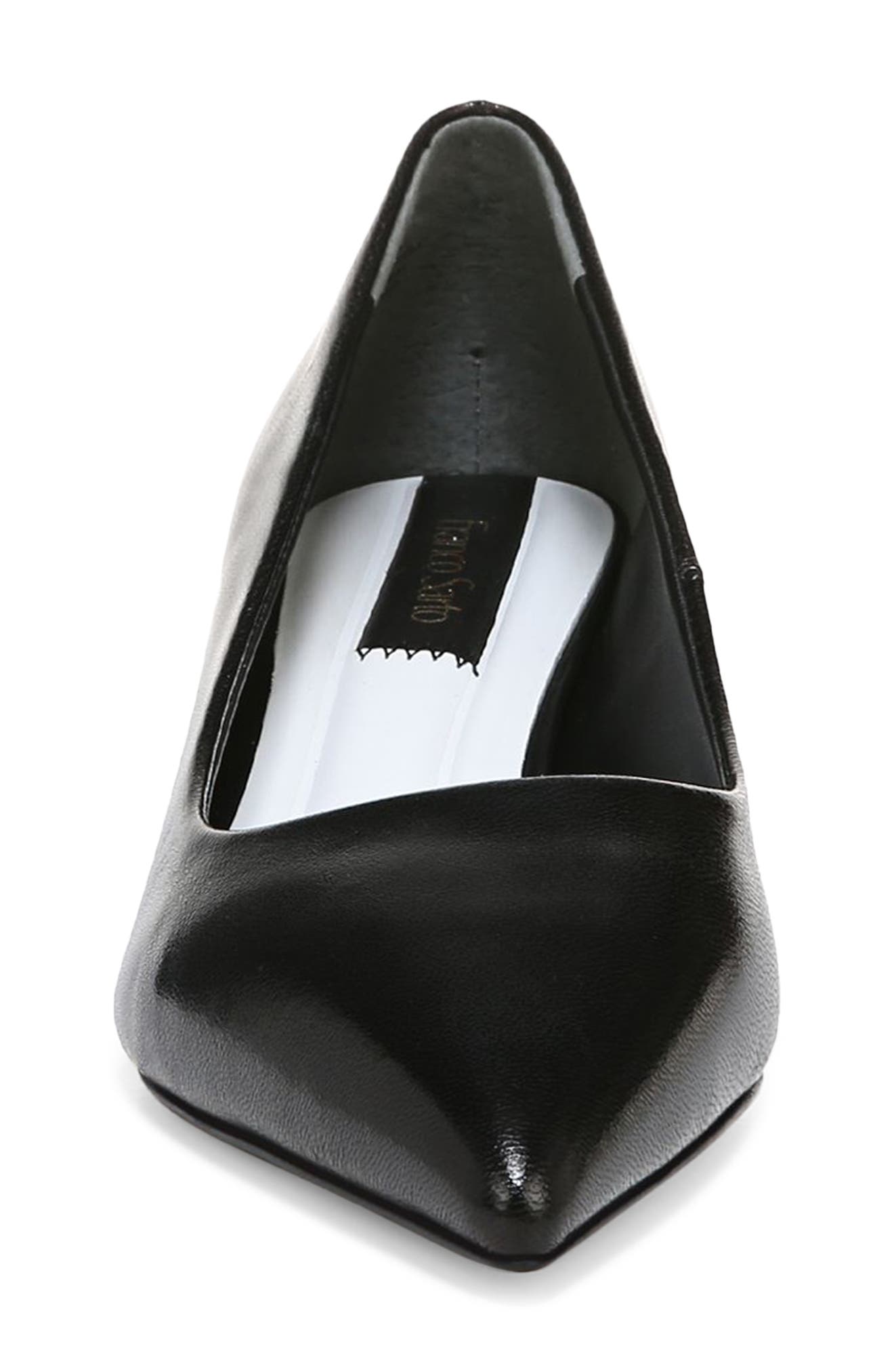 Franco Sarto Racer Pointed Toe Pump, Alternate, color, Black