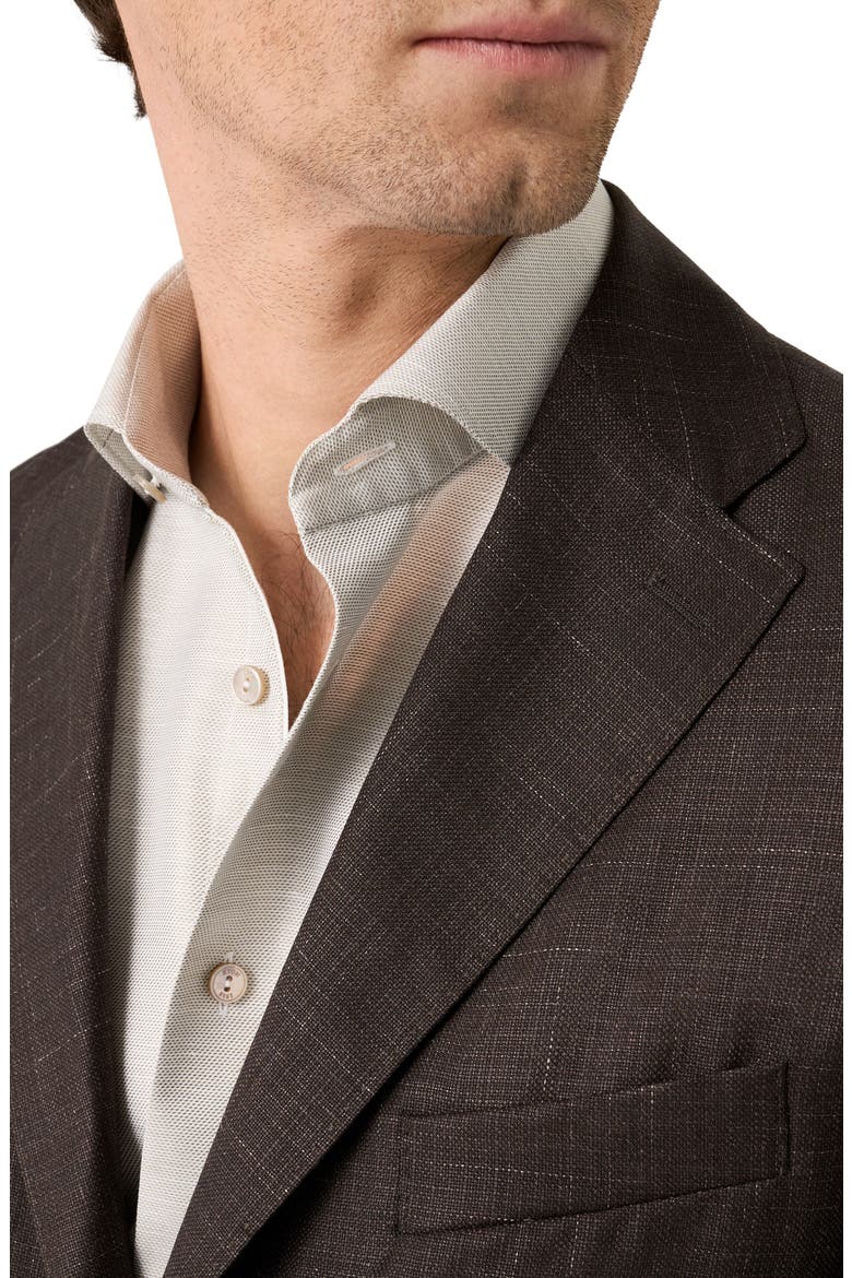 Wool & Silk Soft Jacket, Alternate, color, MEDIUM BROWN