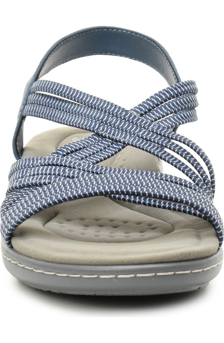 Taryn Rose Elastic Slingback Sandal, Alternate, color, Blue