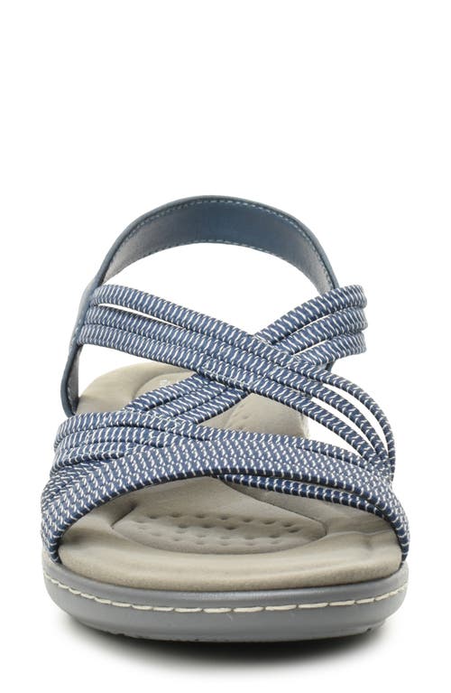 Taryn Rose Elastic Slingback Sandal In Blue