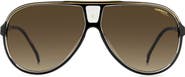 Carrera Eyewear 63mm Polarized Aviator Sunglasses