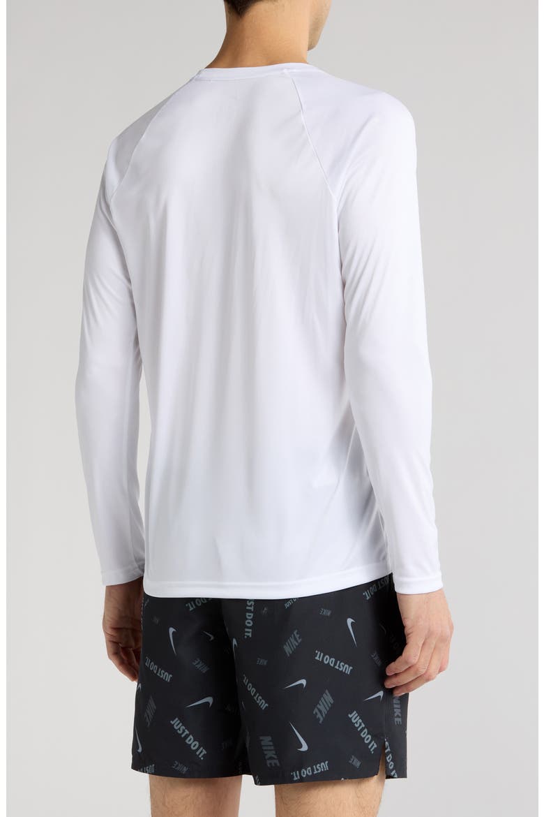 Hydroguard Long Sleeve Swim T-Shirt, Alternate, color, WHITE