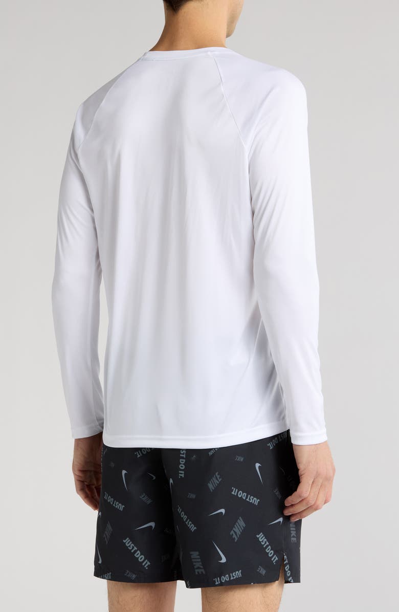 Nike Hydroguard Long Sleeve Swim T-Shirt, Alternate, color, White