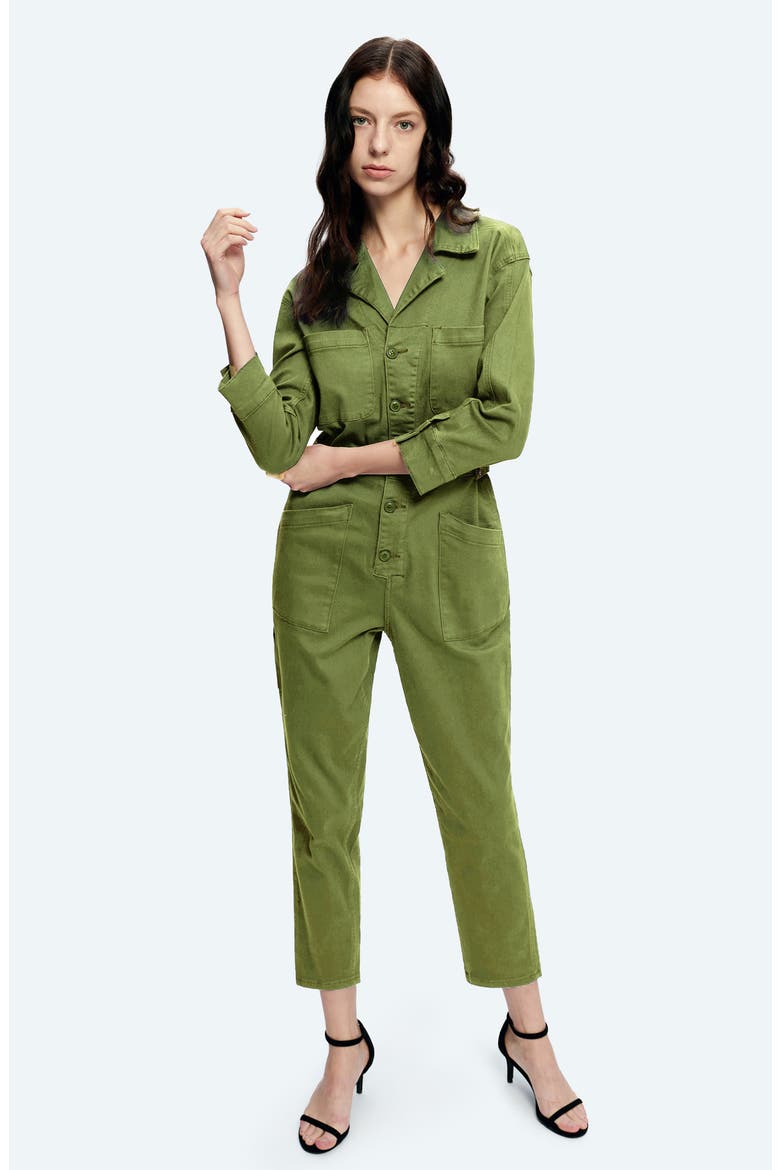 Stretch Denim Jumpsuit, Alternate, color, MULA