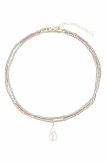 Crystal Triple Wrap Necklace
