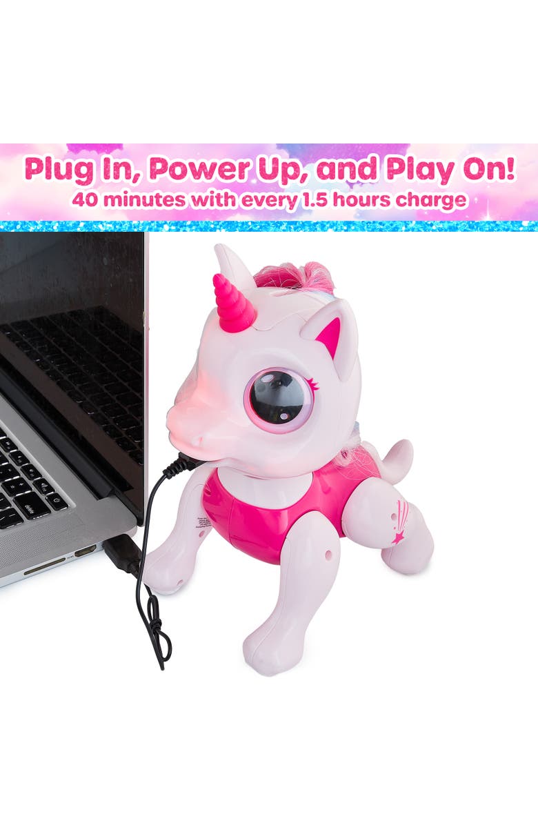 Power Your Fun Unicorn Robo Pets STEM Robot Toy, Alternate, color, Pink