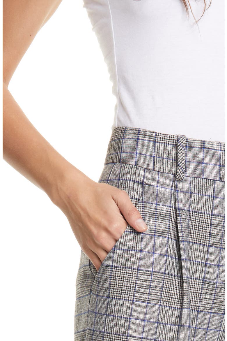 Fernanda Plaid Culottes, Alternate, color, GREY