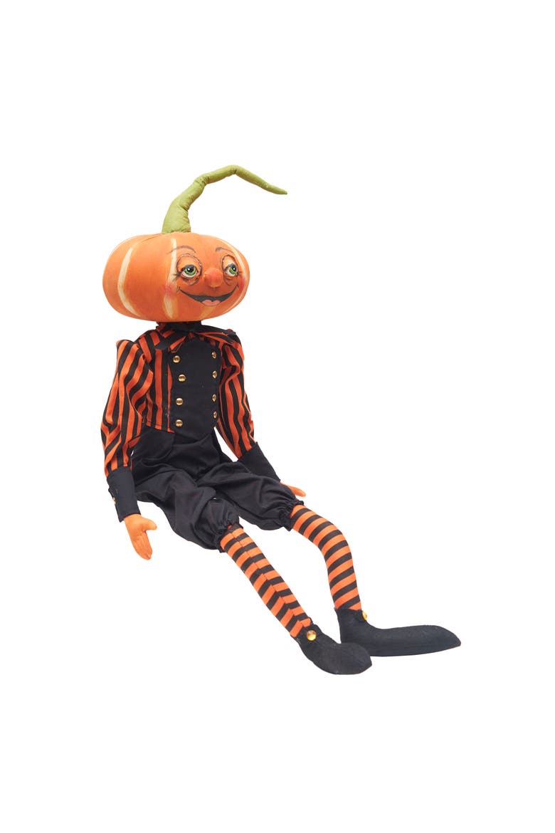 Pascal Pumpkin Joe Spencer Gathered Traditions Halloween Figurine 30", Alternate, color, Orange