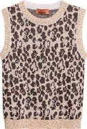 Missoni Animal Jacquard Sequin Sleeveless Sweater