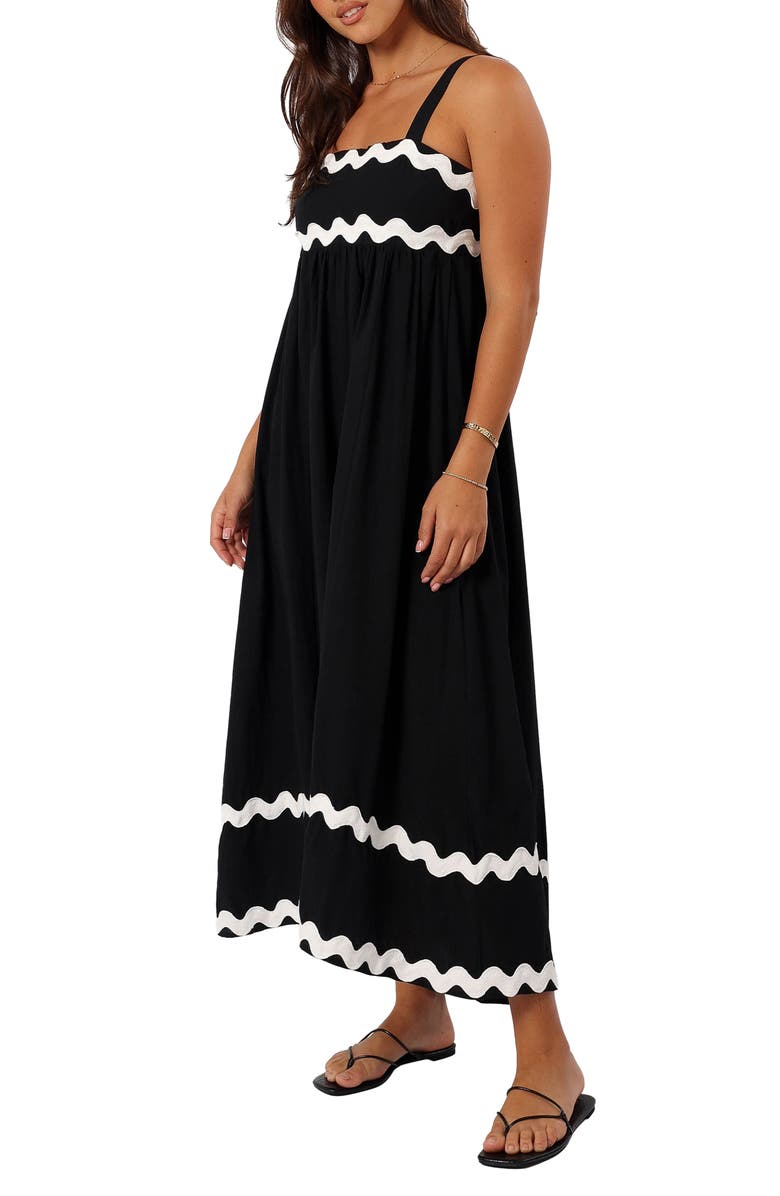 Petal & Pup Reece Rickrack Trim Midi Dress, Alternate, color, 