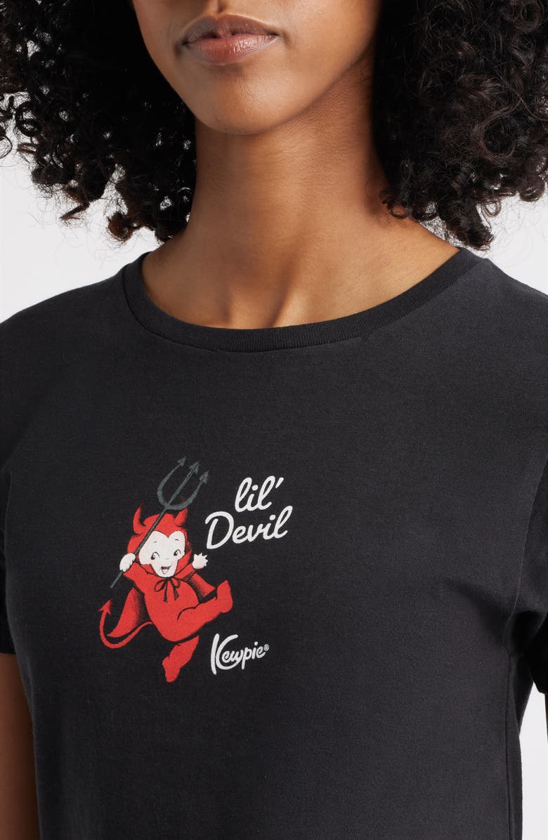 GOLDEN HOUR Kewpie<sup>®</sup> L'il Devil Cotton Graphic T-Shirt, Alternate, color, Black Beauty