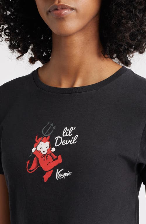 Golden Hour Kewpie® L'il Devil Cotton Graphic T-shirt In Black