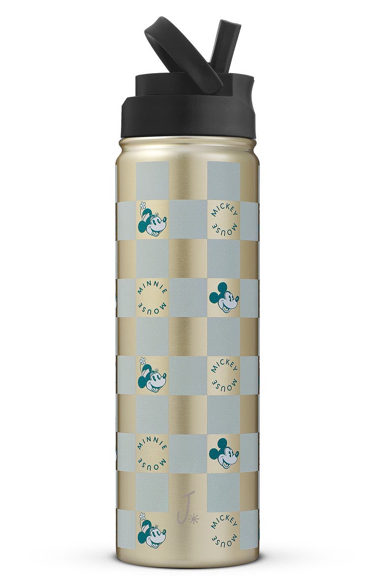 JoyJolt Mickey Mouse 22-Ounce Stainless Steel Water Bottle, Alternate, color, Gold