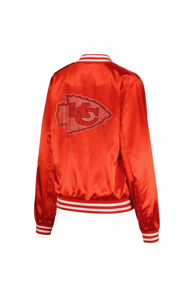 CUCE Women's Cuce  Red Kansas City Chiefs Rhinestone Full-Zip Varsity Jacket, Alternate, color, 