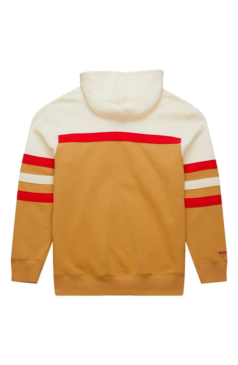 Mitchell & Ness Men's Mitchell & Ness Cream Georgia Bulldogs Big & Tall Head Coach Pullover Hoodie, Alternate, color, 