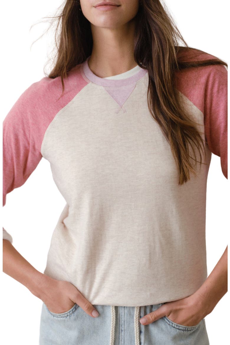 Varsity Raglan Sweatshirt, Main, color, POPPY