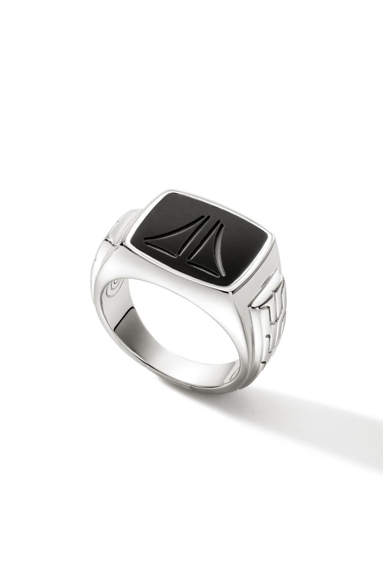 John Hardy Black Onyx Signet Ring, Alternate, color, 