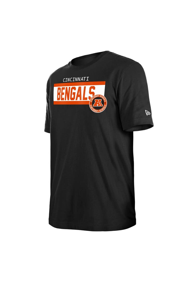 Men's New Era  Black Cincinnati Bengals 3rd Down High Density Print T-Shirt, Alternate, color, Black