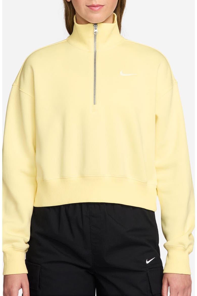 Sportswear Phoenix Fleece Crop Sweatshirt, Main, color, ALABASTER/ SAIL