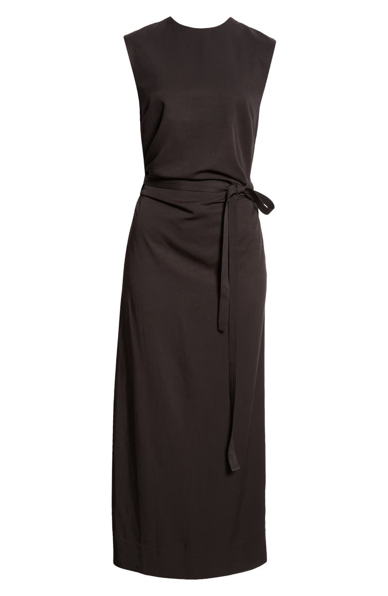 TOTEME Tie Waist Fluid Drape Maxi Dress, Alternate, color,