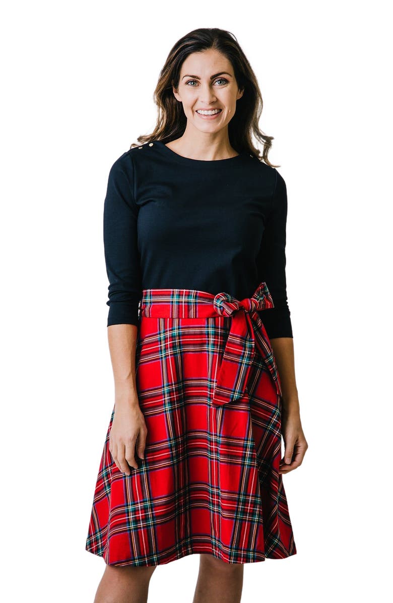 Hope & Henry Women's French Skater Dress, Alternate, color, 