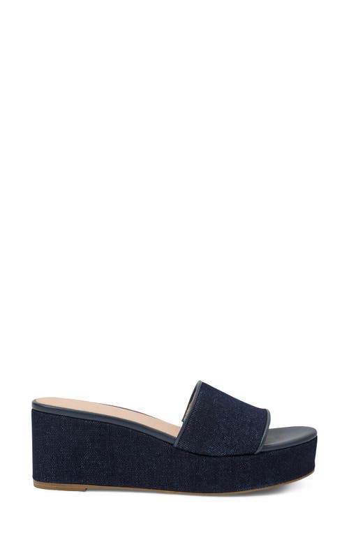Jack Rogers Bay Platform Wedge Sandal In Blue