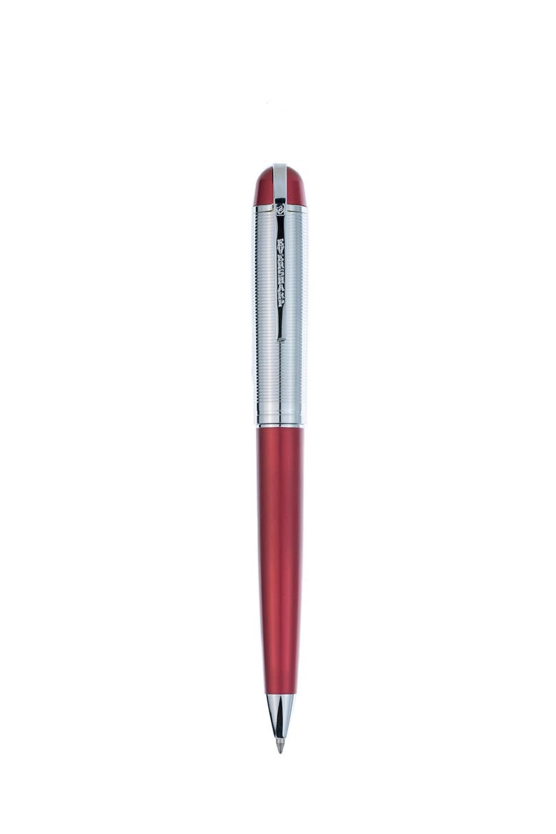 Skyline Red Silver Ballpoint Pen, Main, color, Red Silver Trim