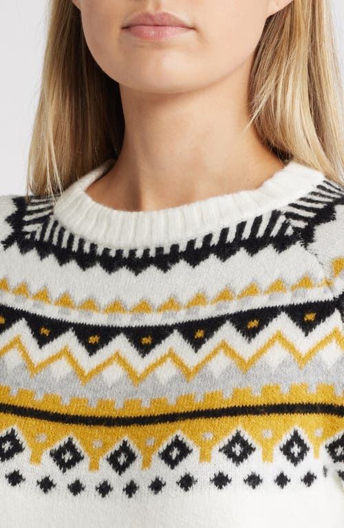 CASLON CASLON® FAIR ISLE CREWNECK PULLOVER SWEATER