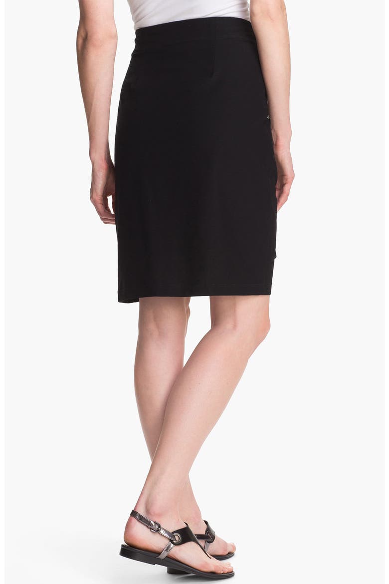 Knit Pencil Skirt, Alternate, color, BLACK